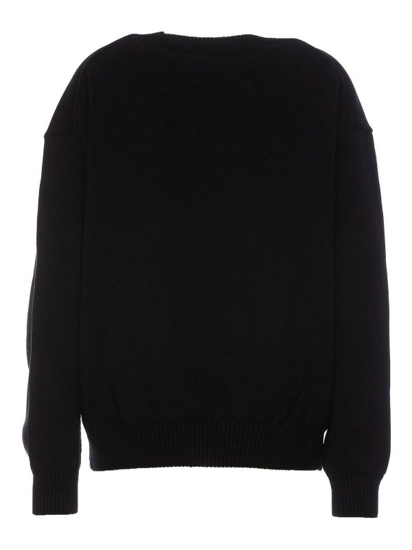 ALEXANDER WANG: crew necks online - Apple puff logo sweater