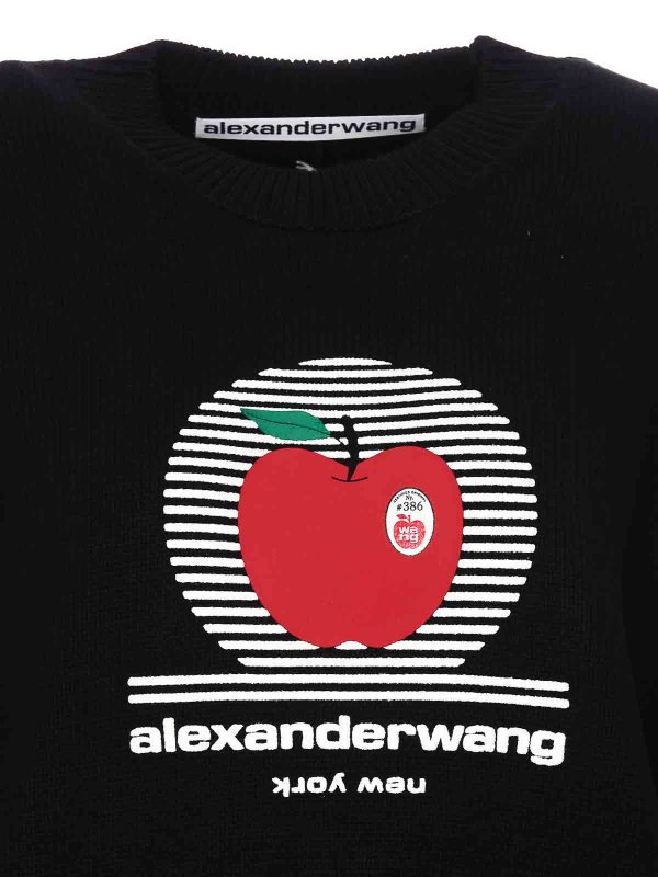 Apple puff logo sweater shop online: ALEXANDER WANG