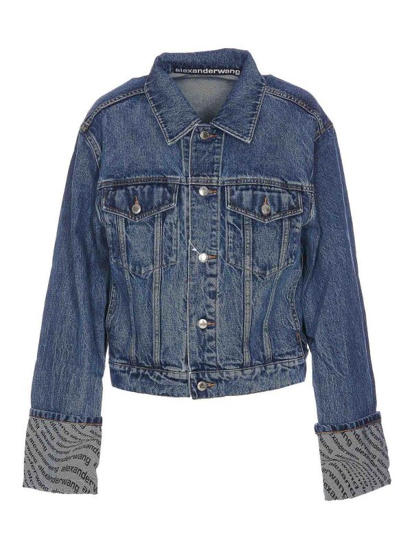 ALEXANDER WANG: casual jackets - Logo denim jacket