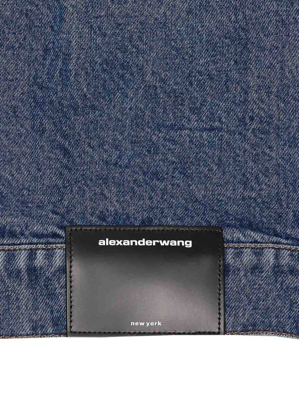 The Best Shops ALEXANDER WANG: casual jackets - Logo denim jacket