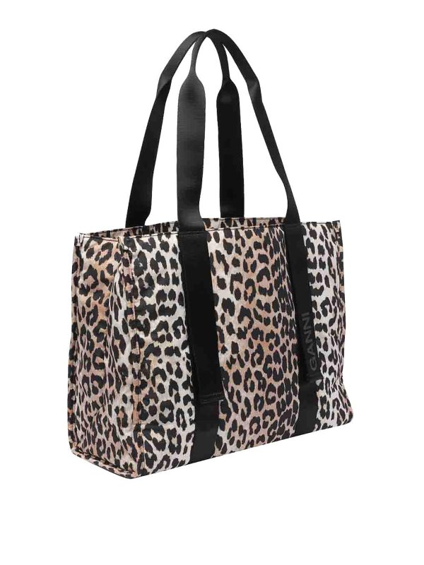 GANNI: cross body bags online - Medium recycled tote bag