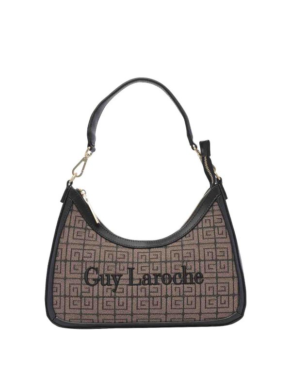 GUY LAROCHE: cross body bags - Brown Logo Shoulder Bag