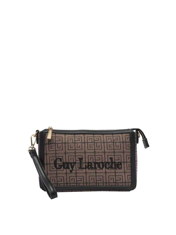 GUY LAROCHE: クロスボディバッグ - クロスボディバッグ - ブラウン