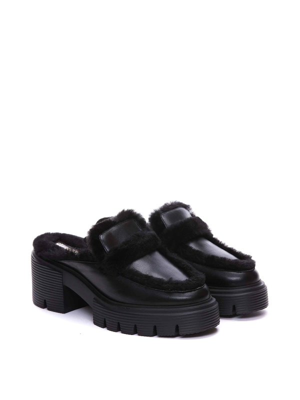 Stuart Weitzman Mules Neri con Logo shop online: Stuart Weitzman