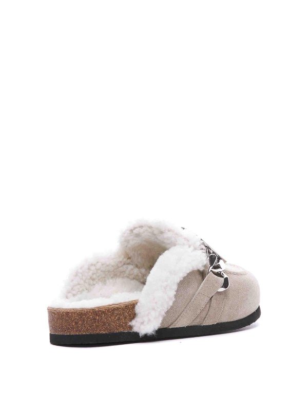 J.W. ANDERSON: mules shoes online - Shearling mules