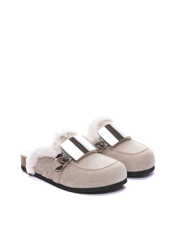 Shearling mules shop online: J.W. ANDERSON