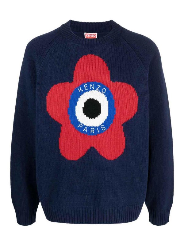 KENZO: クルーネック - クルーネック - ブルー