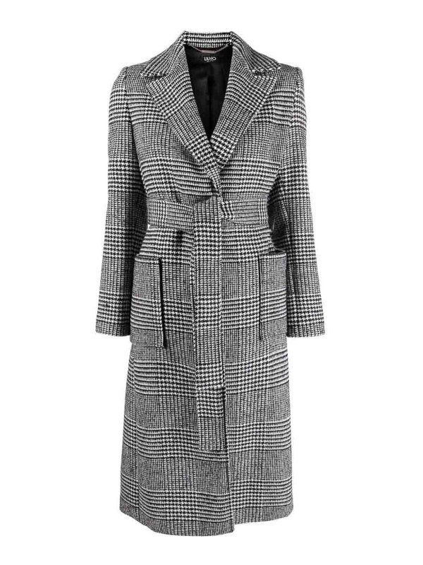 Liu Jo: short coats - Tied-Waist Midi Coat