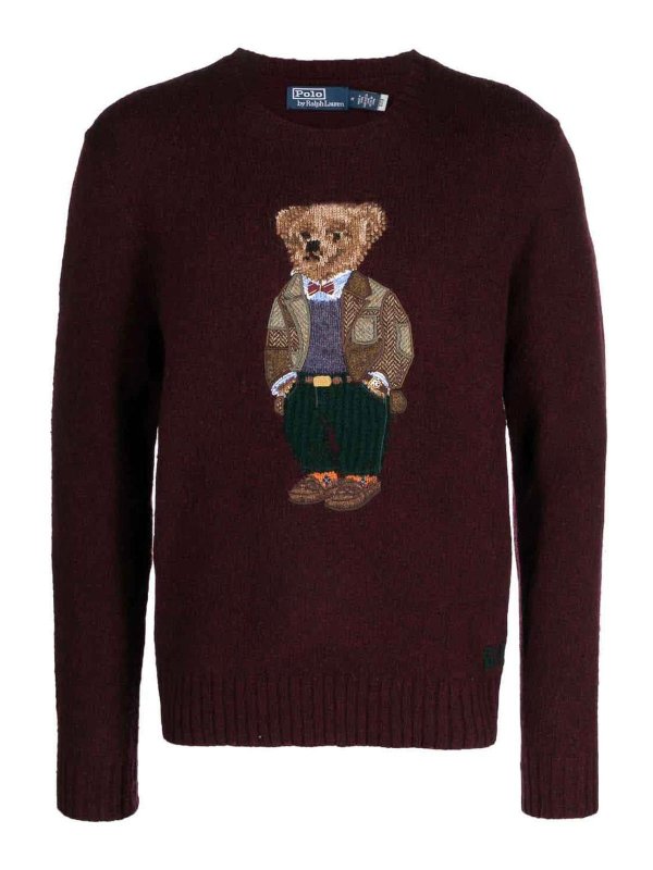 POLO RALPH LAUREN: クルーネック - クルーネック - ダークレッド