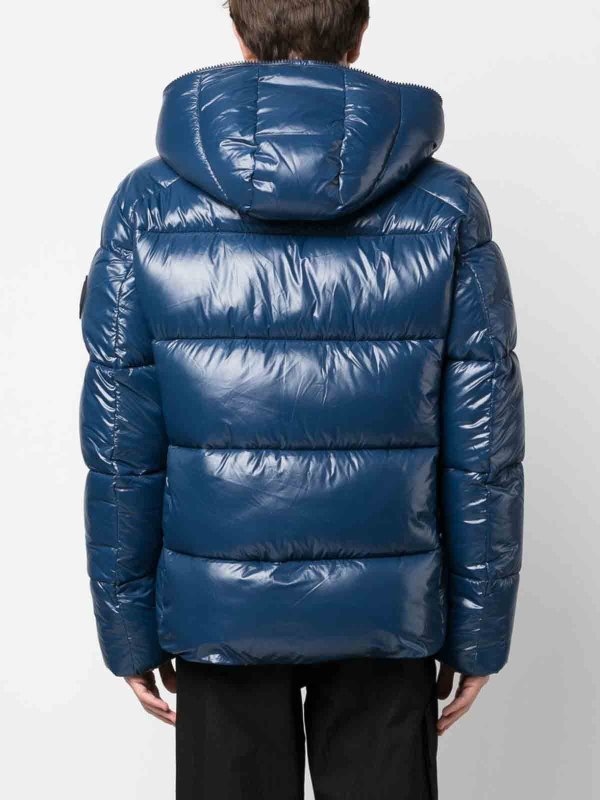 Save The Duck: casual jackets online - Logo-patch hooded jacket