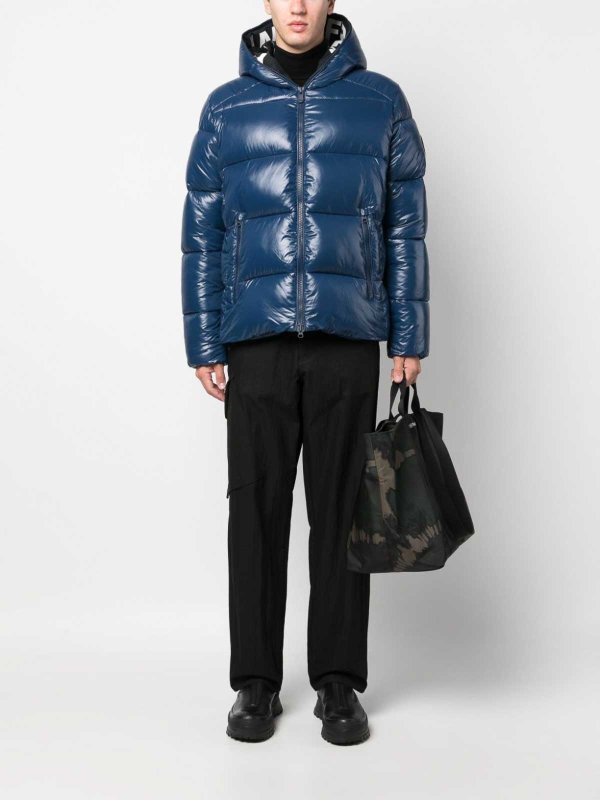 Save The Duck buy online Logo-patch hooded jacket