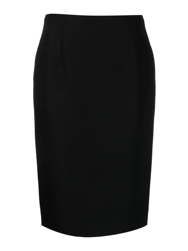 VERSACE: Faldas media pierna y semilargas - Falda Semilarga - Negro