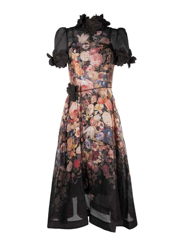 ZIMMERMANN: Knielange Kleider - Knielanges Kleid - Schwarz