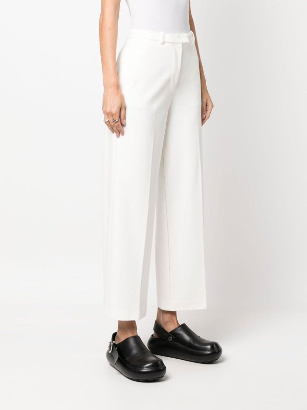 Pinko: Trousers Shorts online - Cropped Straight Leg Trousers