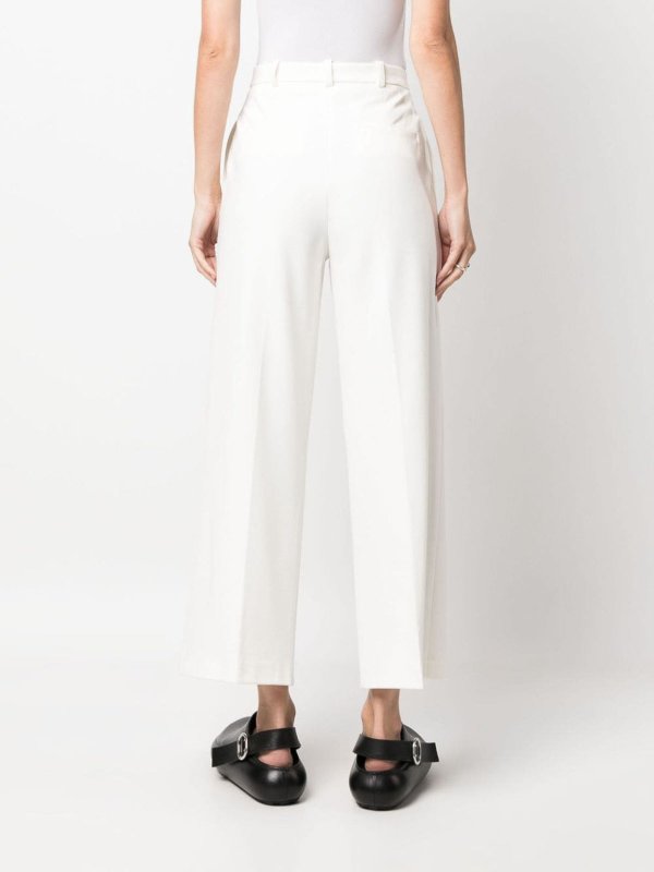 The Best Shops Pinko: Trousers Shorts - Cropped Straight Leg Trousers