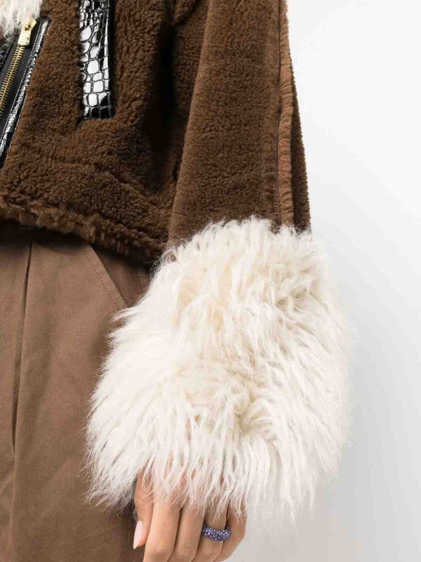 The Best Shops Pinko: casual jackets - Faux-Shearling Jacket