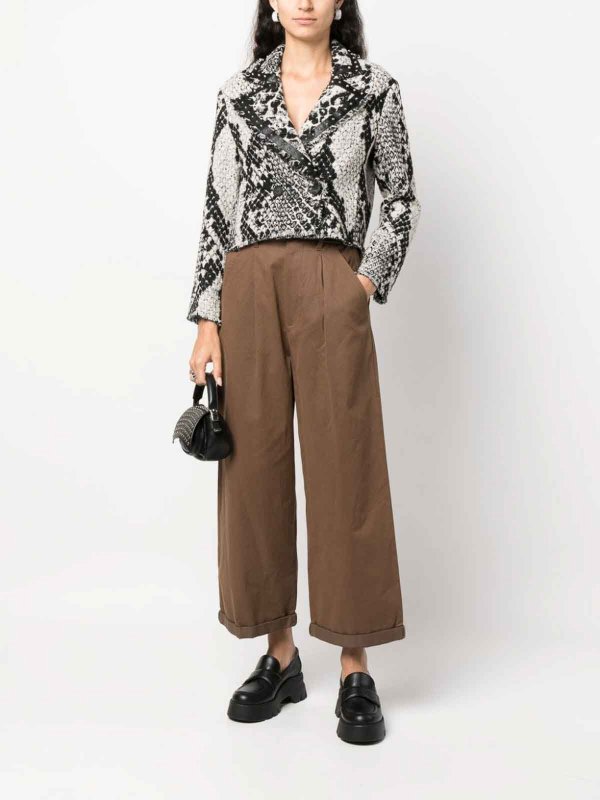 The Best Shops Pinko: casual jackets - Snake-effect jacquard jacket