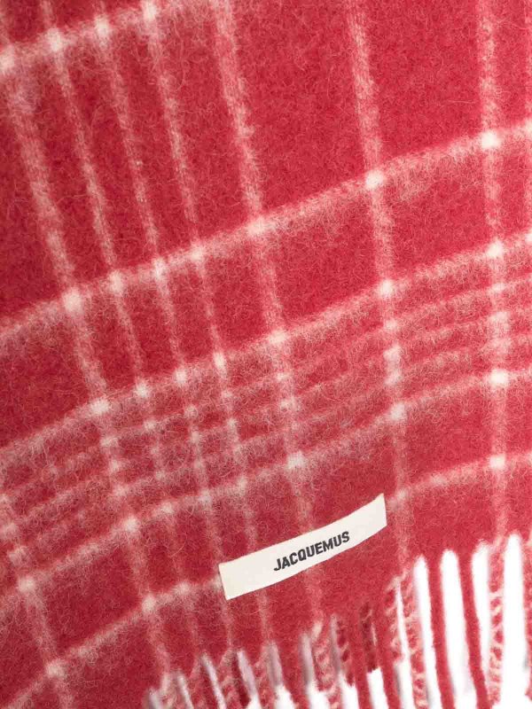 JACQUEMUS: scarves online - Checked Scarf