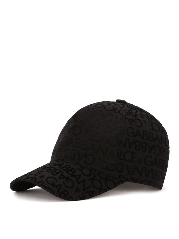 DOLCE & GABBANA: hats & caps - Logo Embossed Cap