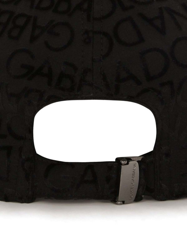 DOLCE & GABBANA: hats & caps online - Logo Embossed Cap