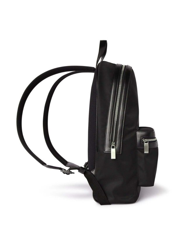 Core backpack black logo print faux-leather shop online: OFF-WHITE