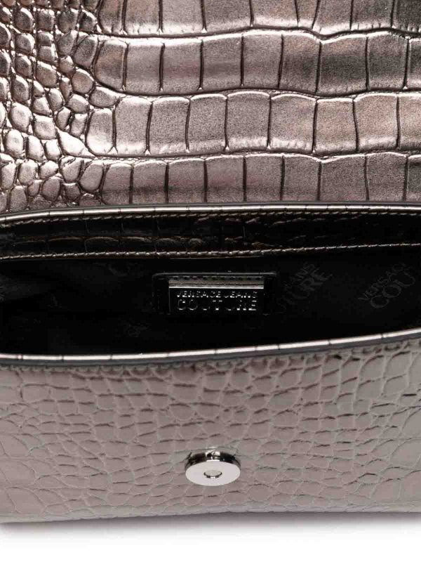 The Best Shops Versace Jeans Couture: cross body bags - Crocodile-Effect Shoulder Bag