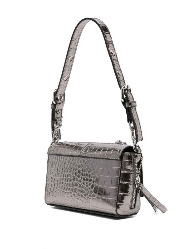 Crocodile-Effect Shoulder Bag shop online: Versace Jeans Couture