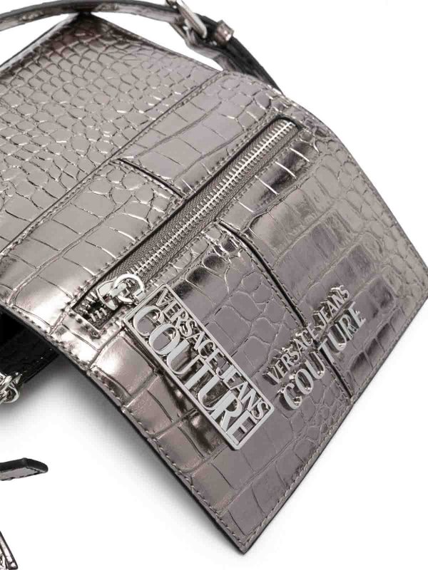 Versace Jeans Couture buy online Crocodile-Effect Shoulder Bag