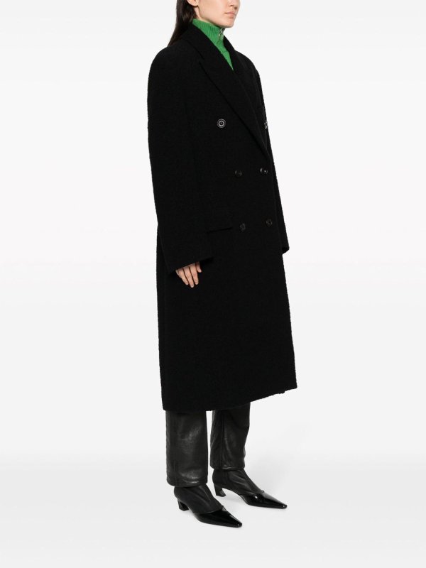 Acne Studios: short coats online - Double-breasted wool coat