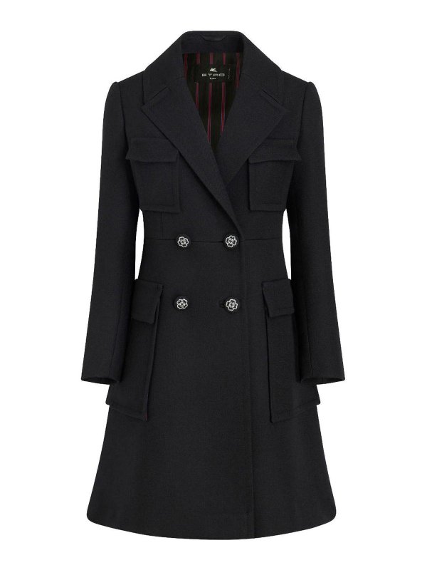 ETRO: ショートコート - ショートコート - 黒