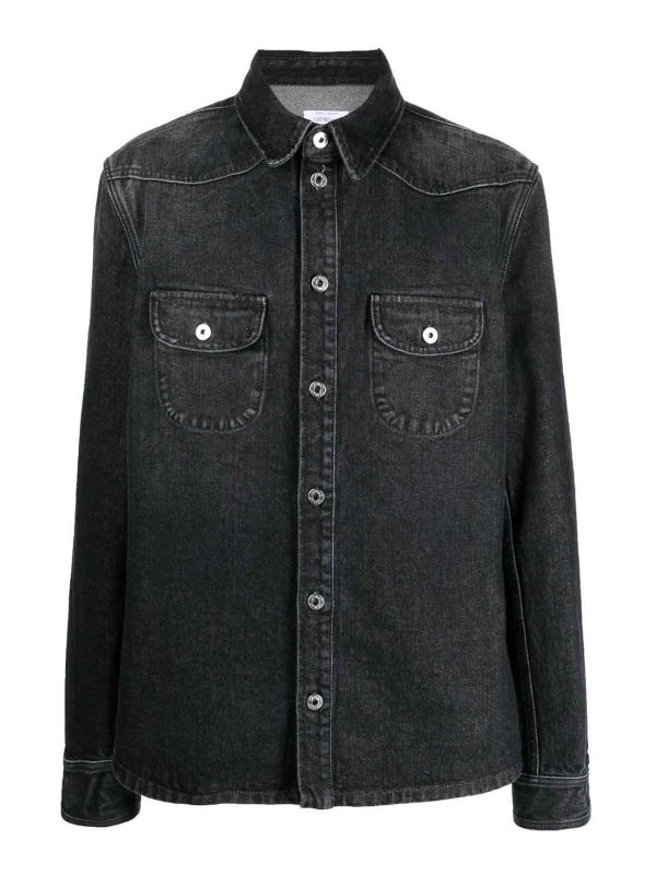 OFF-WHITE: Hemden - Hemd - Denim