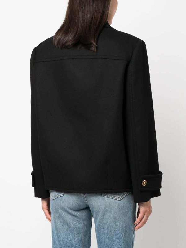 VERSACE: Abrigos cortos online - Abrigo Corto - Negro