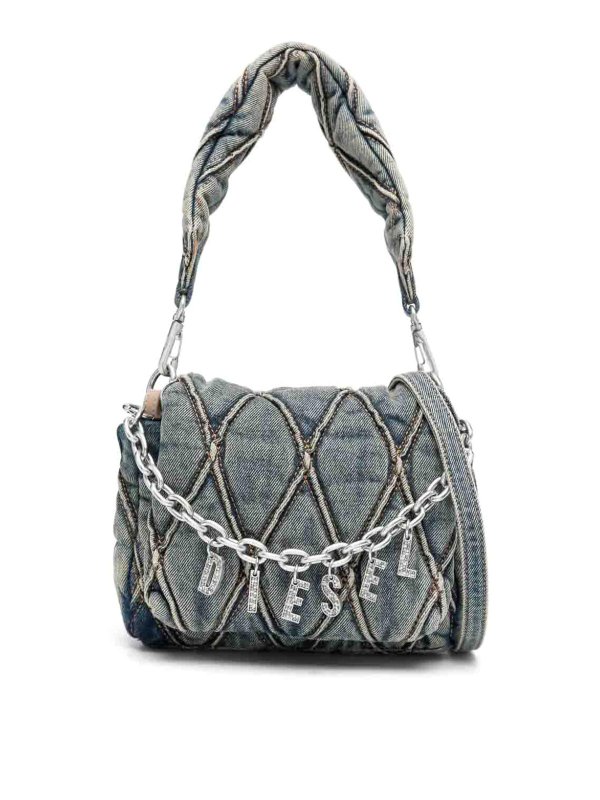 DIESEL: Bolsos de hombro - Bolsa De Hombro - Gris