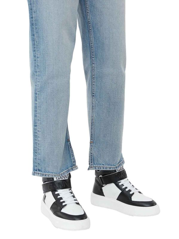 The Best Shops GANNI: trainers - Sporty mix high-top sneakers