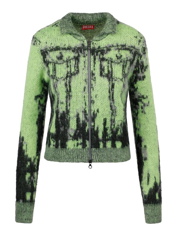 DIESEL: cardigans - m-thapos sweater