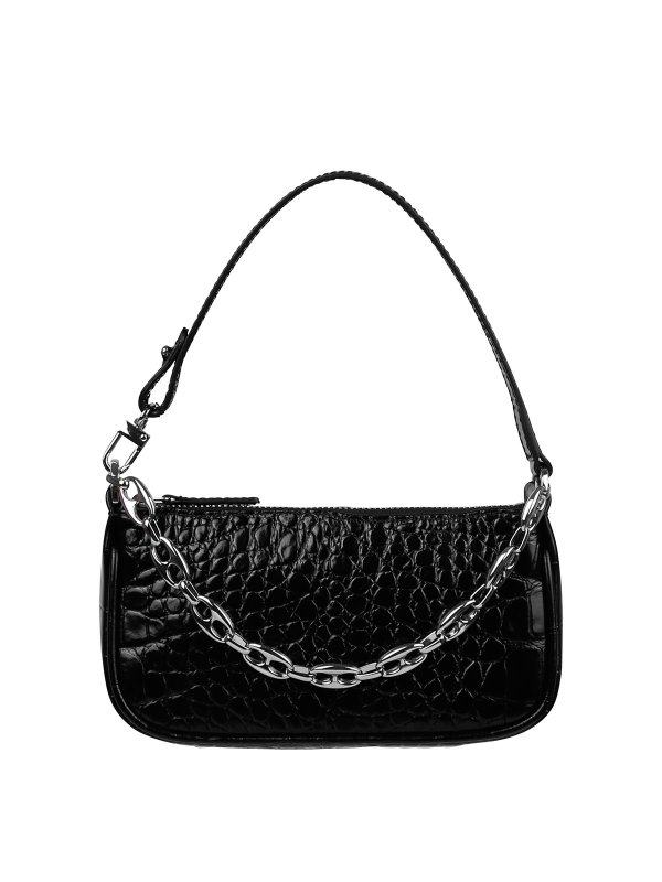 BY FAR: shoulder bags - Embossed shoulder bag