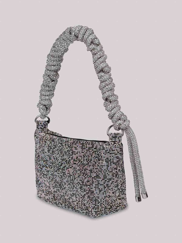 The Best Shops KARA: shoulder bags - Crystal mesh phone cord shoulder bag