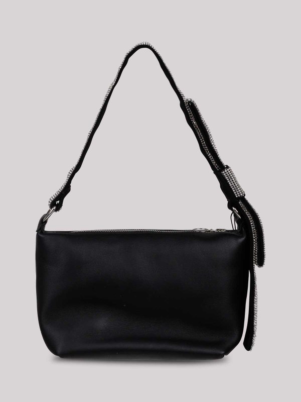 KARA: shoulder bags online - Crystal bow shoulder bag