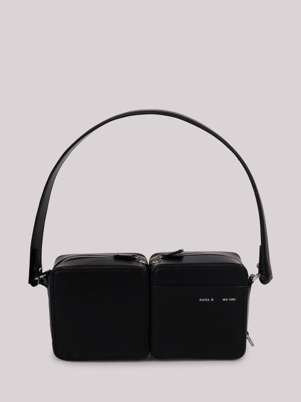 KARA: shoulder bags online - Leather shoulder bag