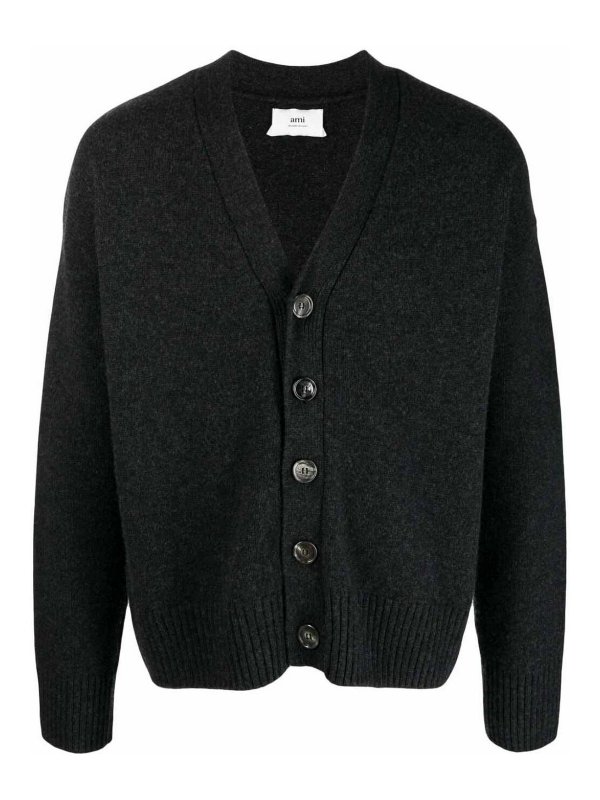 AMI PARIS: カーディガン - カーディガン - グレー