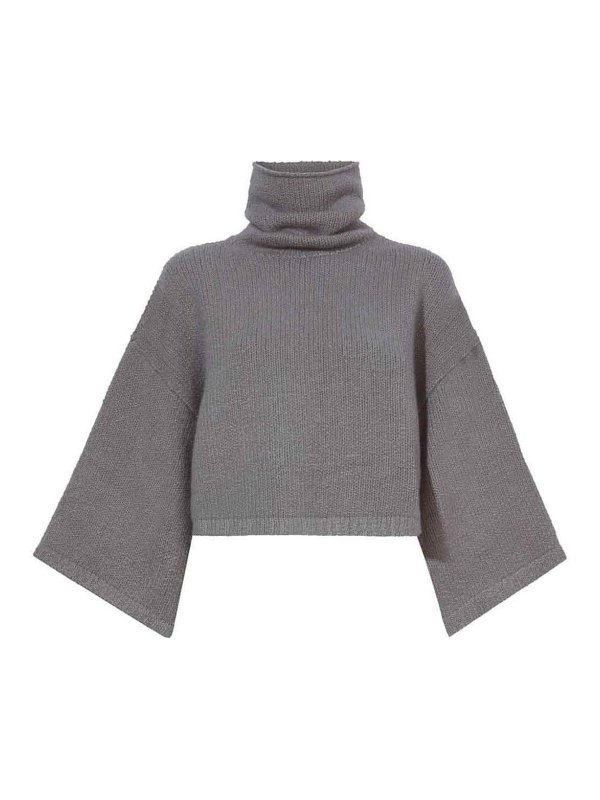 Proenza Schouler: v necks - Double face high neck pullover
