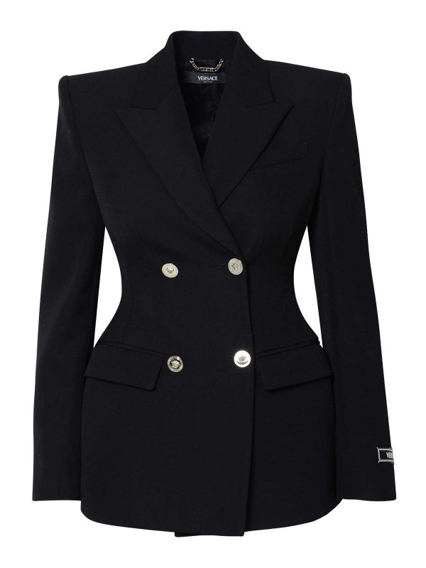 VERSACE: Blazer - Blazer - Schwarz