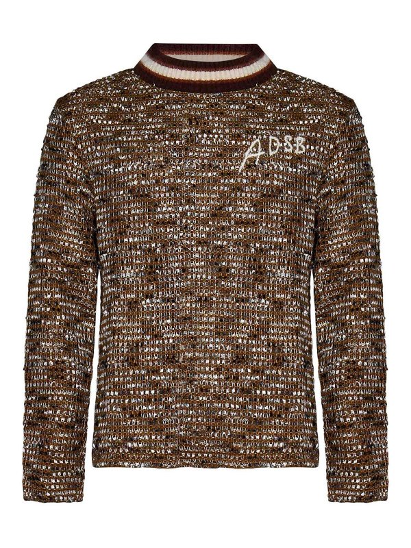 ANDERSSON BELL: Pull col rond - Pull Col Rond - Marron