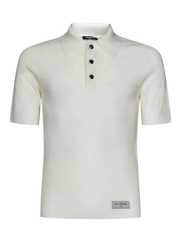Balmain: ポロシャツ - ポロシャツ - 白