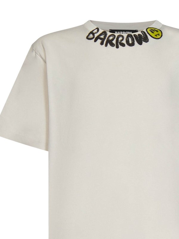 The Best Shops BARROW: Suéteres con cuello pico - Suéter Cuello Redondo - Blanco