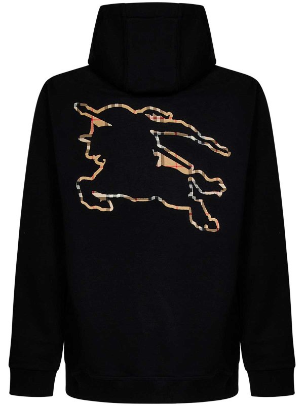 Black Equestrian Knight Slim Fit Hoodie