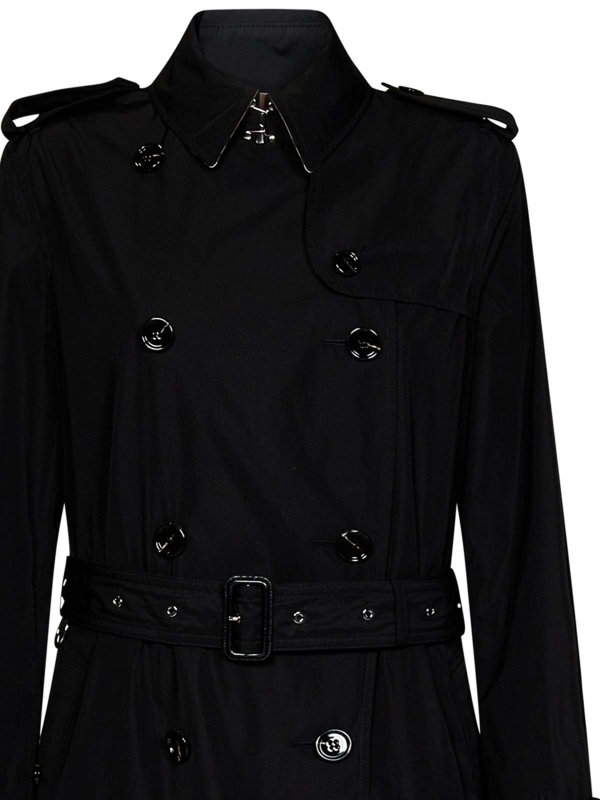 The Best Shops BURBERRY: short coats - Nylon Trench Coat with Burberry Check Lining