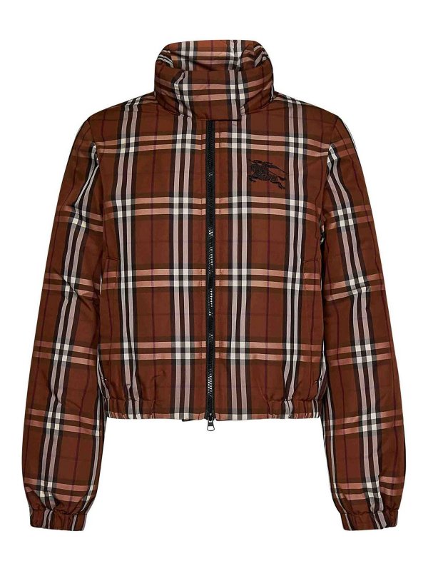 BURBERRY: casual jackets - Down jacket with oak leaf crest at back