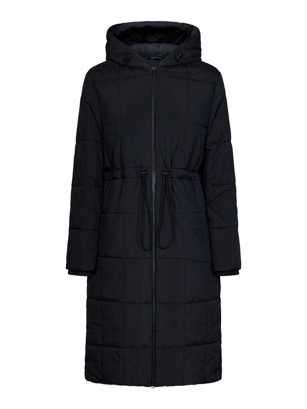 BURBERRY: giacche casual - Piumino Nero in Nylon Trapuntato