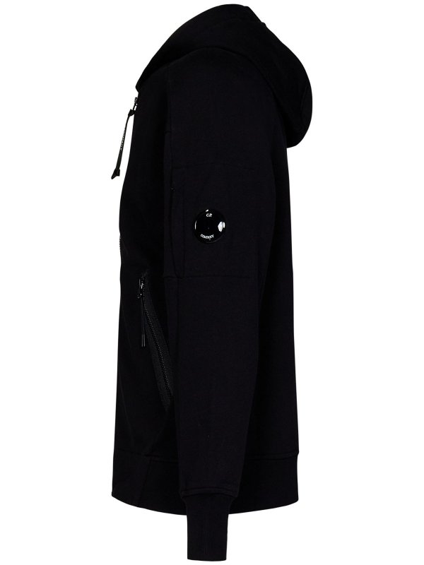 The Best Shops C.P. COMPANY: Felpe e maglie - Felpa con cappuccio e zip diagonale in cotone